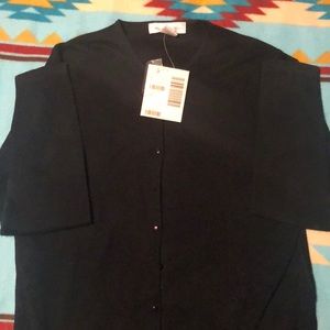 Casual corner silk cashmere cardigan